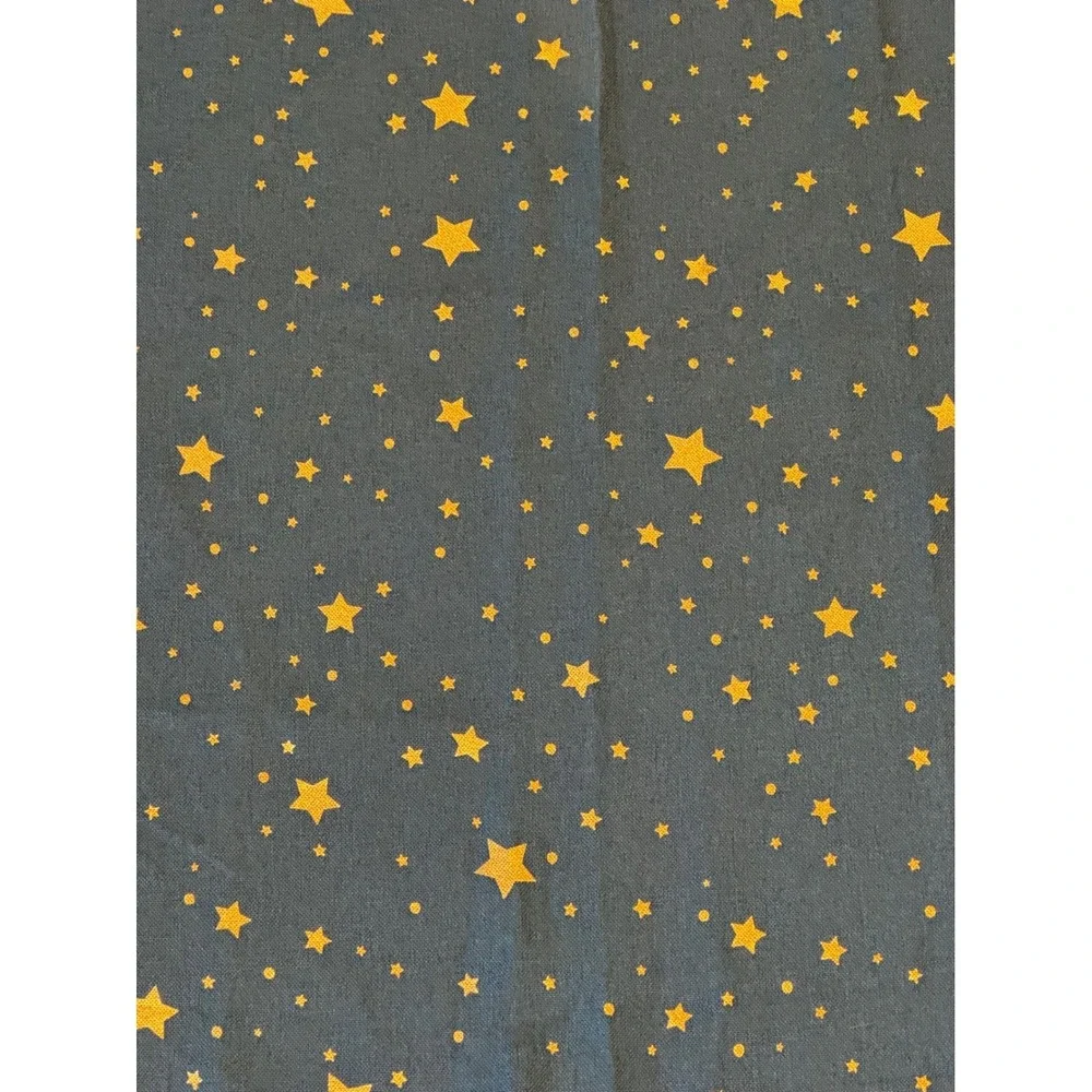 Navy Blue Gold Star Grommet‎ Curtain Panel 52x63 Celestial Kids Room Nursery